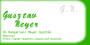 gusztav meyer business card